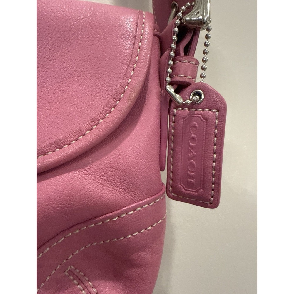 Coach Vintage SMALL 9247 Pink Soho Y2K Leather Shoulder Bag - Picture 2 of 16